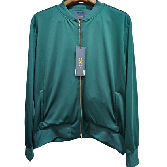 GOOD COUNSEL track jacket Size XL Green Gold New - Picture 1 of 4